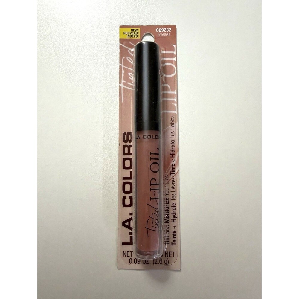 L.A. Colors Tinted Lip Oil Timeless Nude 0.09 oz NEW Glossy Lip Color